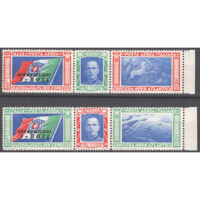 REGNO 1933 P/A TRITTICI CROCIERA NORD ATLANTICA I – ROVI 2 V. G.I M...