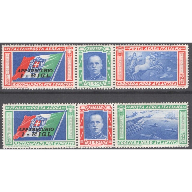 REGNO 1933 P/A TRITTICI CROCIERA NORD ATLANTICA I – MIGL 2 V. G.I M...