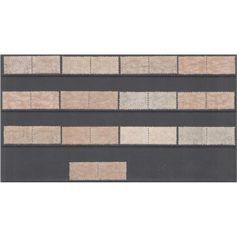 REGNO D'ITALIA 1914-22 PACCHI POSTALI NODO 13 VALORI G.I MNH** CERT...