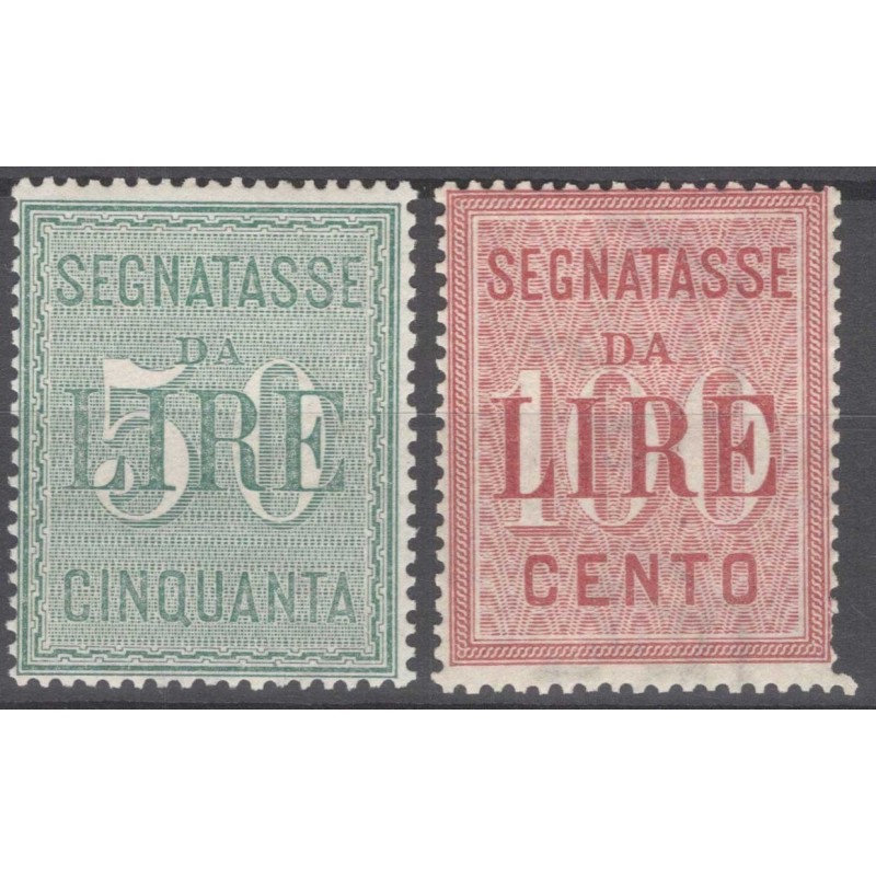 REGNO D'ITALIA 1884 SEGNATASSE N.15-16 G.I MNH**  | Filatelia Meloni