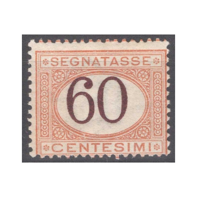 REGNO D'ITALIA 1924 SEGNATASSE 60 CENTESIMI N.33 G.I MNH**  | Filat...