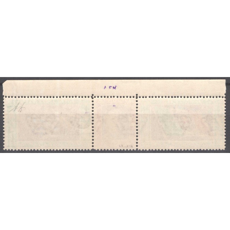 REGNO D'ITALIA 1933 TRITTICO SERVIZIO DI STATO N.1 G.I MNH** CERT. ...