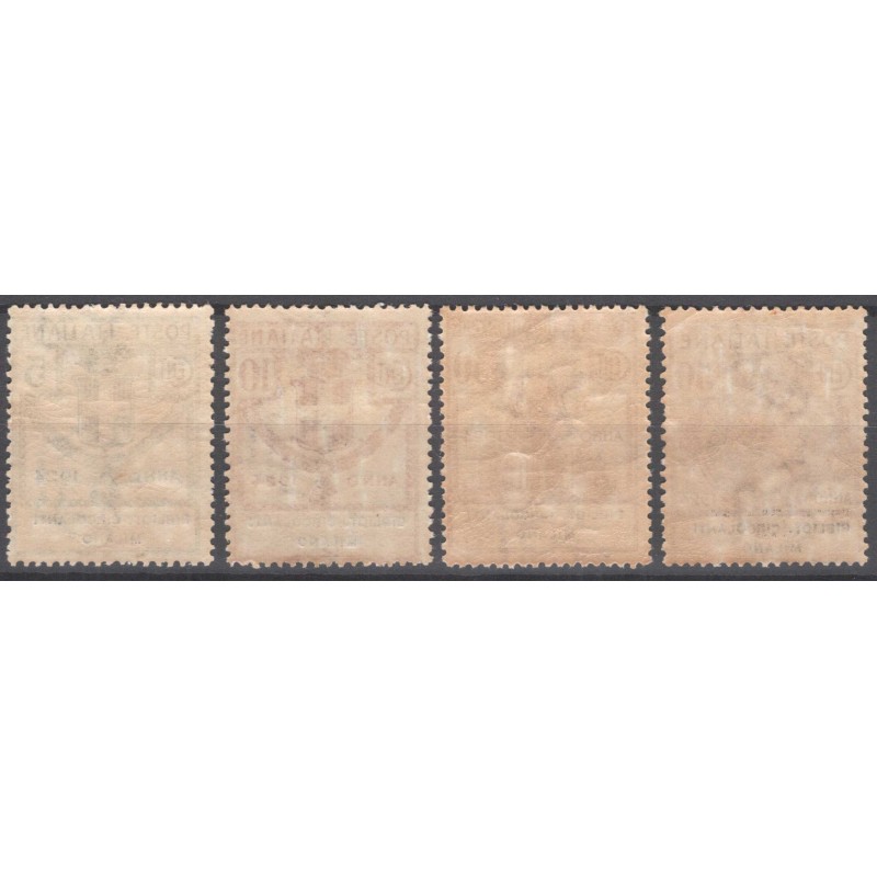 REGNO 1924 PARASTATALI BIBLIOT. CIRCOLANTI MILANO 4 V. G.O MLH* CER...