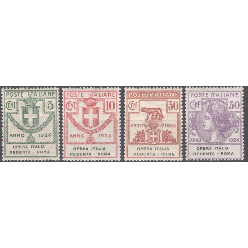 REGNO 1924 PARASTATALI OPERA ITALIA REDENTA ROMA G.I MNH** CERT.  |...