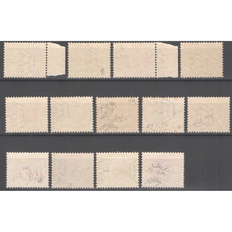 R.S.I. SOCIALE 1944 SEGNATASSE GNR 13 VALORI MISTA VR BS G.I MNH** ...