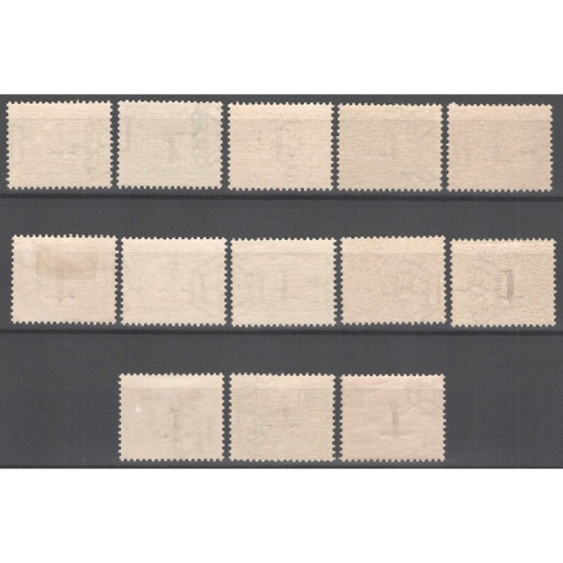 R.S.I. SOCIALE 1944 SEGNATASSE 13 VALORI FASCETTO N.60-72 G.I MNH**...