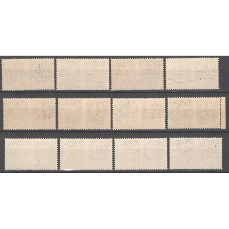 R.S.I. SOCIALE 1944 PROPAGANDA DI GUERRA 8 V. ROSSO BRUNO G.I MNH**...