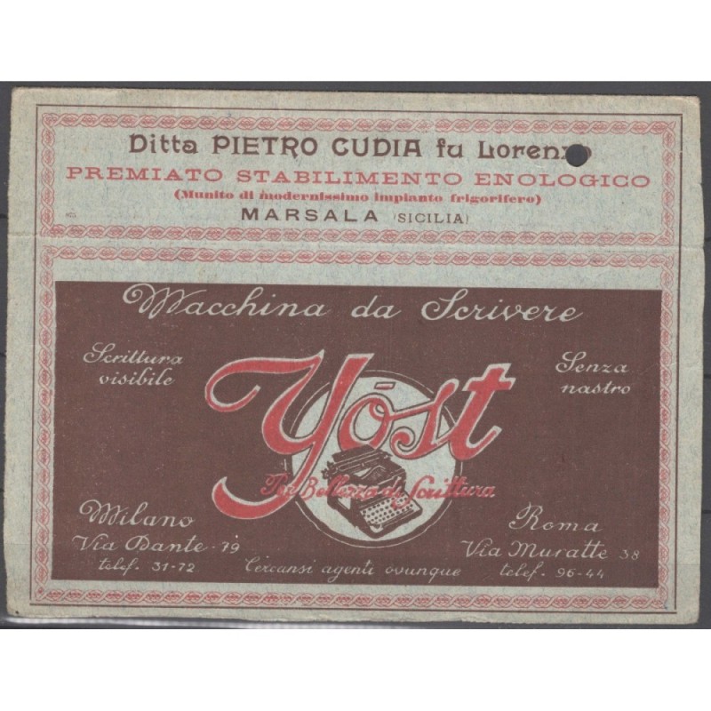 REGNO 1921 B.L.P 40 CENTESIMI N.4 US. SU BUSTA BLP  | Filatelia Meloni