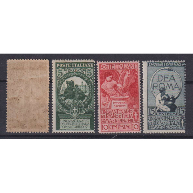 REGNO D'ITALIA 1911 UNITA' D'ITALIA 4 VALORI G.I MNH**  | Filatelia...