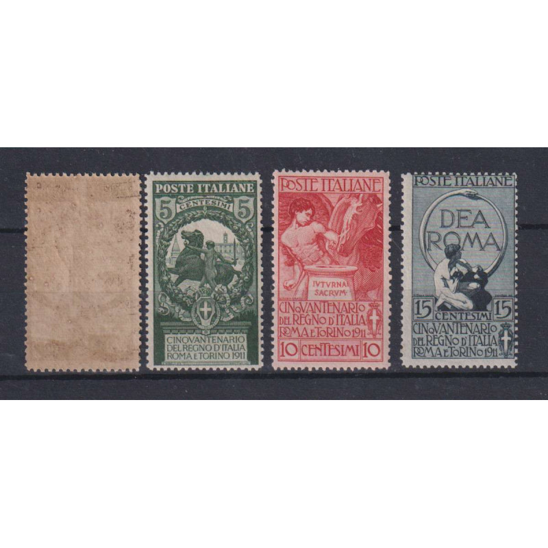 REGNO D'ITALIA 1911 UNITA' D'ITALIA 4 VALORI G.I MNH**  | Filatelia...