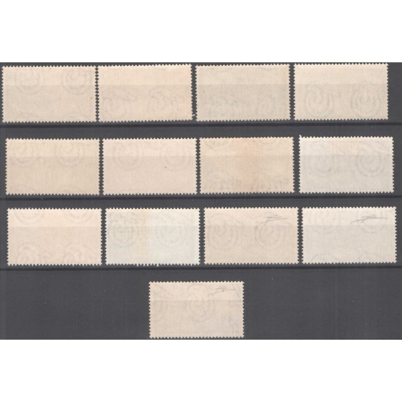 REPUBBLICA 1948 RISORGIMENTO 13 VALORI G.I MNH** CERT.  | Filatelia...