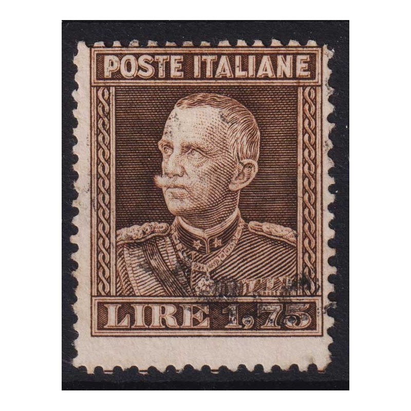 REGNO D'ITALIA 1929 PARMEGGIANI 1,75 LIRE N.242 US. CERT.  | Filate...