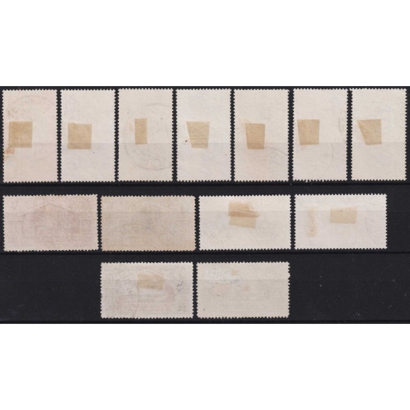 REGNO D'ITALIA 1930 BIMILLENARIO VIRGILIO 13 V. US. ALCUNI ANNULLI ...