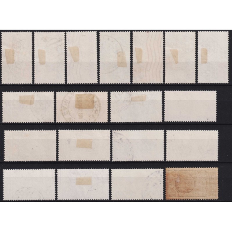 REGNO D'ITALIA 1932 DANTE ALIGHIERI 19 V. US. ALCUNI ANNULLI ORIGIN...