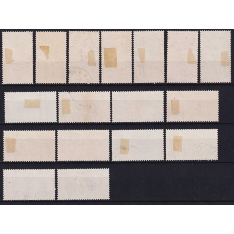 REGNO D'ITALIA 1932 CINQUANTENARIO GARIBALDI 17 V. US. ALCUNI ANNUL...