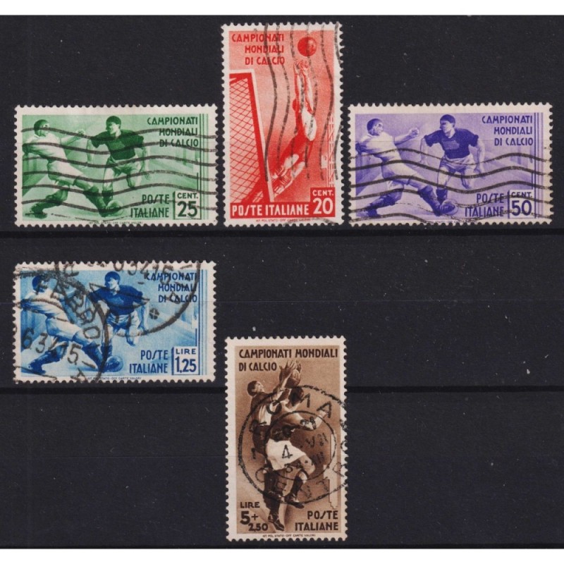 REGNO 1934 CAMPIONATO MONDIALE DI CALCIO 5 V. US. ALCUNI ANNULLI OR...