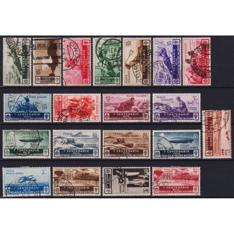 REGNO 1934 MEDAGLIE AL VALOR MILITARE 20 V. US. ALCUNI ANNULLI ORIG...