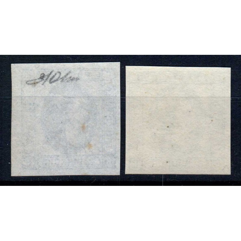 REGNO D'ITALIA 1863 15 CENTESIMI MATRAIRE N.12-13 G.I MNH** CERT.  ...