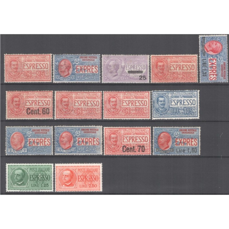 REGNO D'ITALIA 1903 LOTTO ESPRESSI 15 VALORI G.I MNH**  | Filatelia...