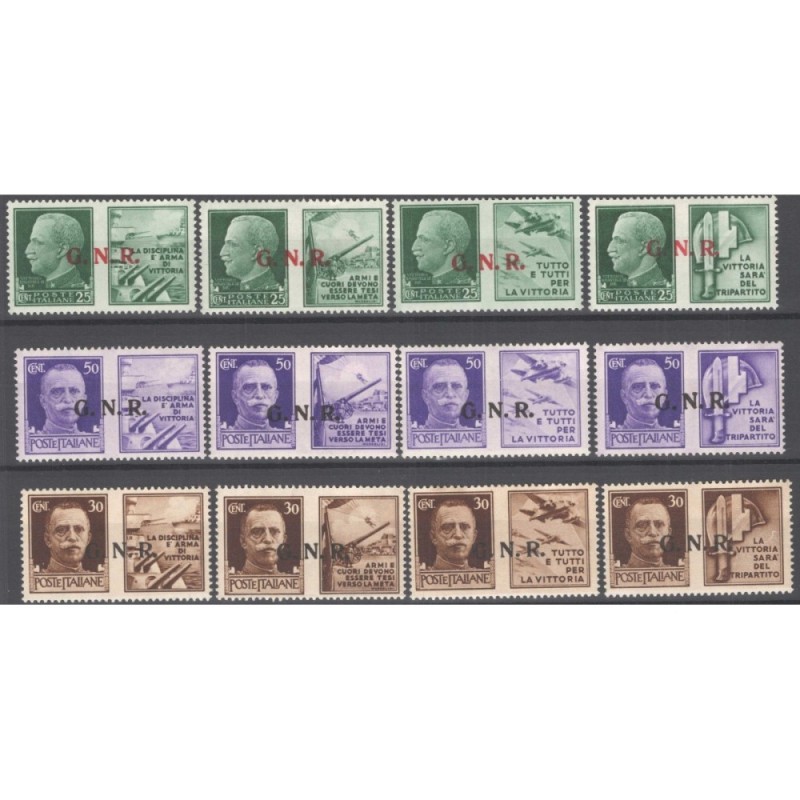 REPUBBLICA SOCIALE R.S.I. 1944 PROPAGANDA DI GUERRA VERONA 12 V. G....