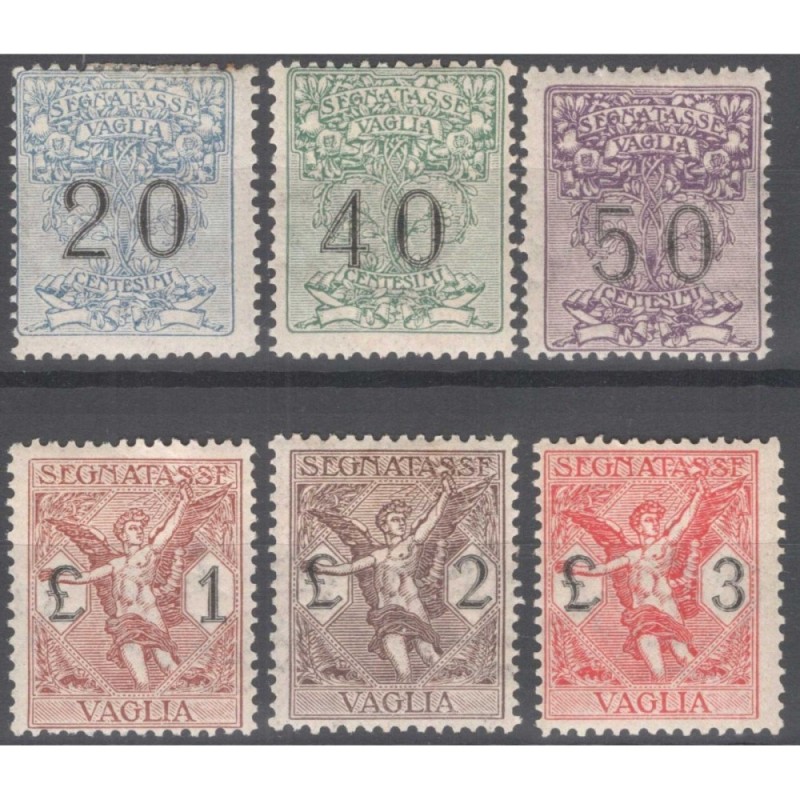 REGNO D'ITALIA 1924 SEGNATASSE PER VAGLIA 6 V. G.O MH*  | Filatelia...