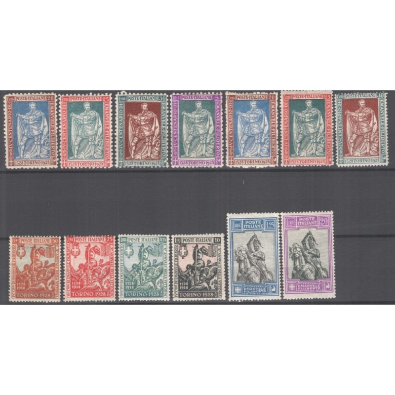 REGNO D'ITALIA 1928 FILIBERTO E VITTORIA 13 V. G.I MNH**  | Filatel...