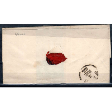 LOMBARDO VENETO 1852 45 CENTESIMI II TIPO N.11 US SU BUSTA  | Filat...