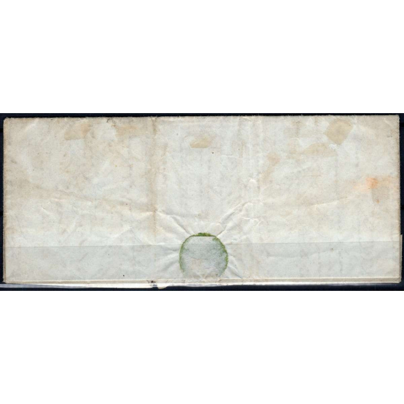 LOMBARDO VENETO 1854 MARCA 15 C. CALCOGRAFICA N.7 USATA SU BUSTA  |...