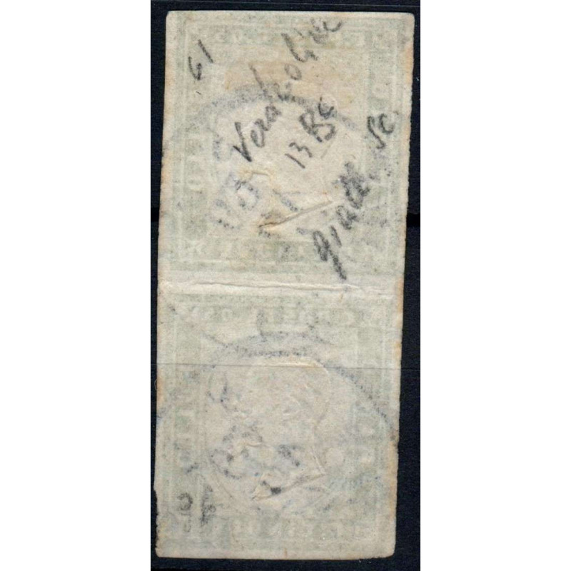 SARDEGNA 1859 COPPIA 5 CENTESIMI N.13C USATI MARGINATI  | Filatelia...