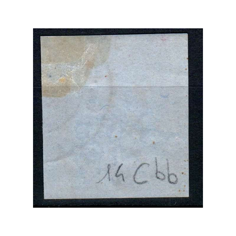 SARDEGNA 1861 10 CENTESIMI N.14Cbb OLIVA BRUNASTRO SCURISSIMO US.  ...