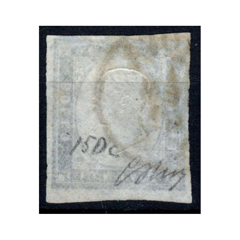 SARDEGNA 1861 20 CENTESIMI N.15Dc AZZURRO OLTREMARE US  | Filatelia...