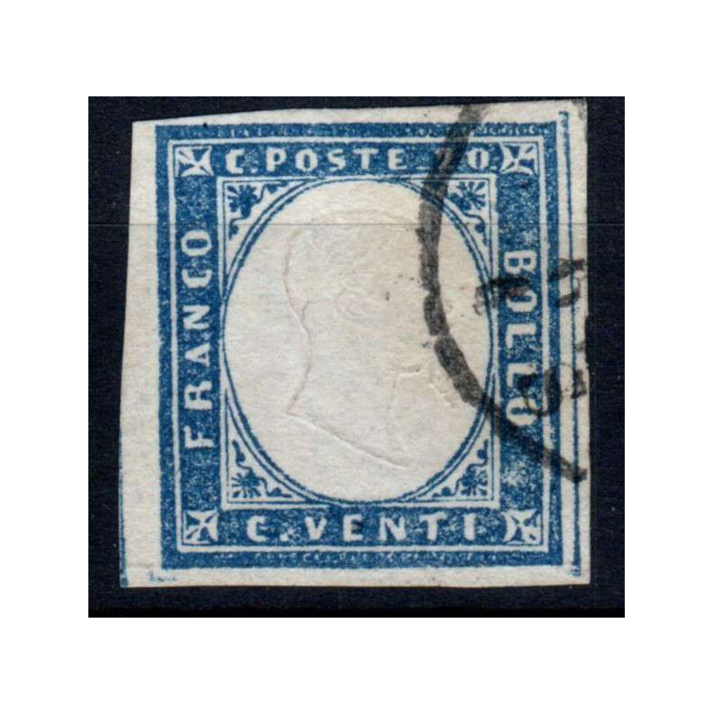 SARDEGNA 1860 20 CENTESIMI N.15Ca US  | Filatelia Meloni