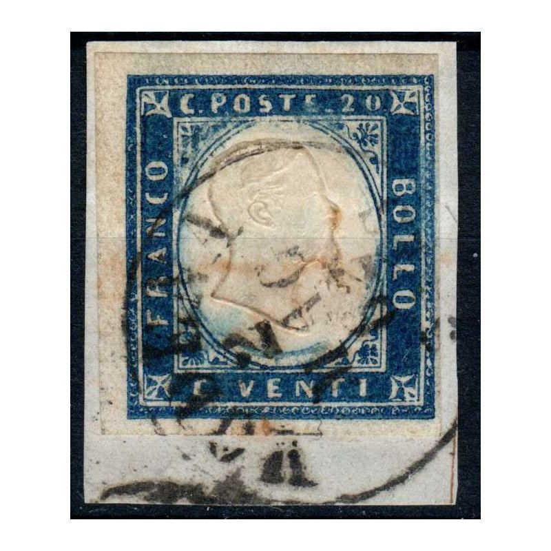 SARDEGNA 1862 20 CENTESIMI N.15E US  | Filatelia Meloni