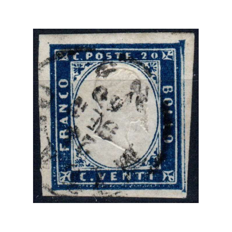 SARDEGNA 1860 20 CENTESIMI N.15Ca US  | Filatelia Meloni