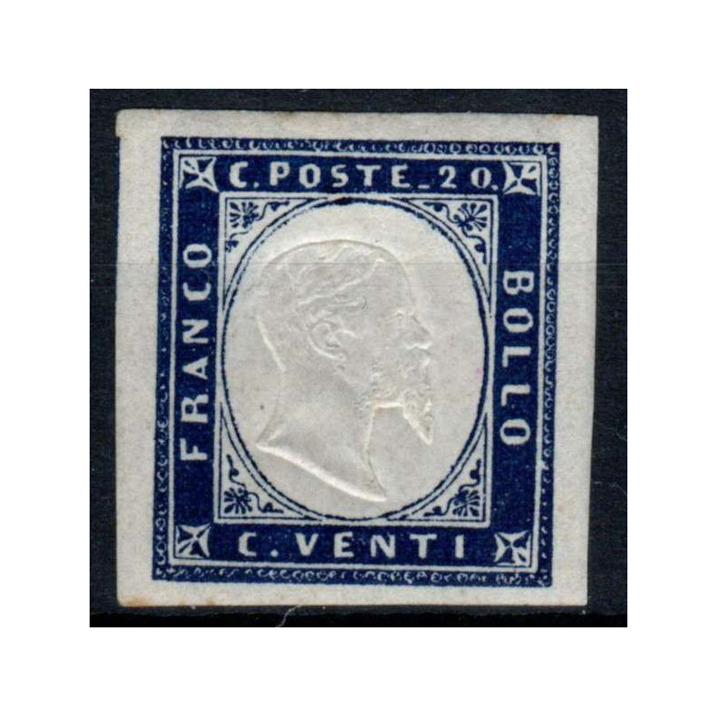 SARDEGNA 1862 20 CENTESIMI N.15Eb G.O MH*  | Filatelia Meloni