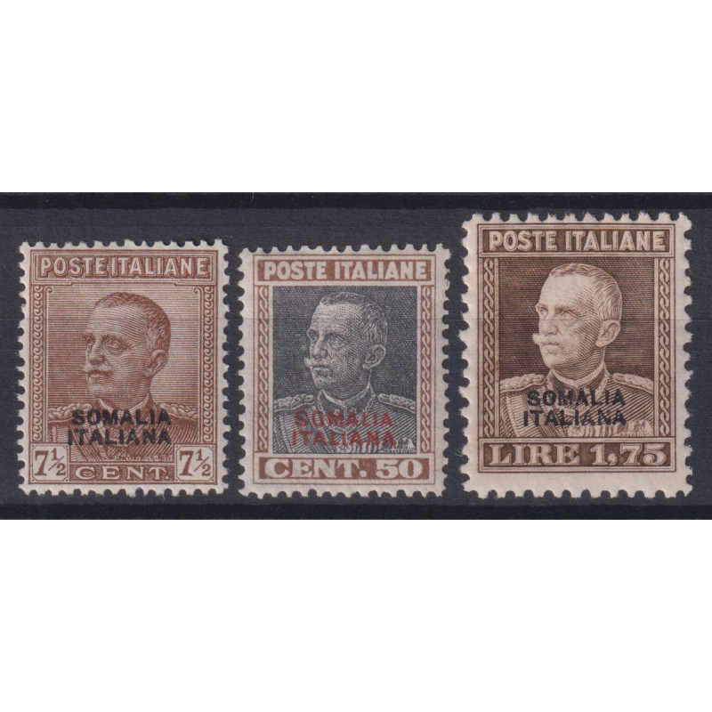 COLONIE SOMALIA 1926 PARMEGGIANI 3 V. G.I MNH** CENTRATI  | Filatel...