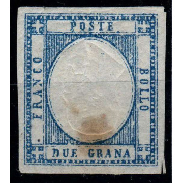1861 PROVINCE NAPOLETANE 2 gr. n.20 EFFIGIE CAPOVOLTA DIFETTOSO G.O...