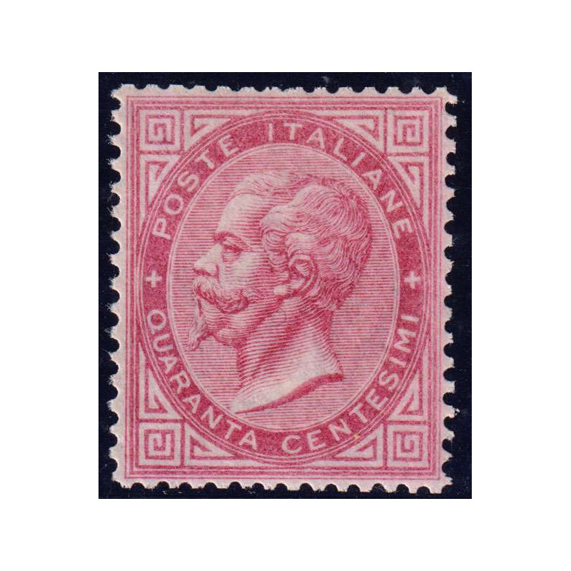 REGNO D' ITALIA 1863 40 c. LONDRA n. L20 G.I. MNH** CERT.  | Filate...