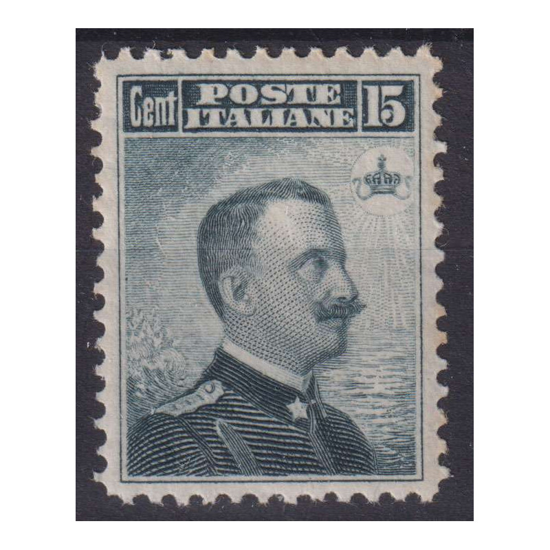 REGNO D'ITALIA 1906 MICHETTI 15 CENTESIMI N.80 G.I MNH** BUONA CENT...