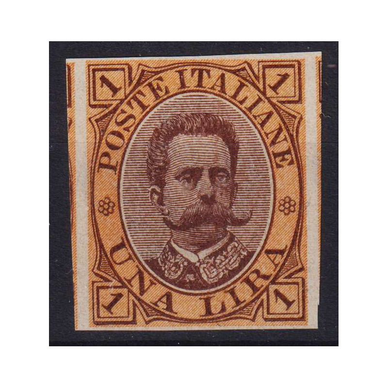 REGNO D' ITALIA 1889 UMBERTO I 1 LIRA PROVA D' ARCHIVIO N.P48 G.I M...