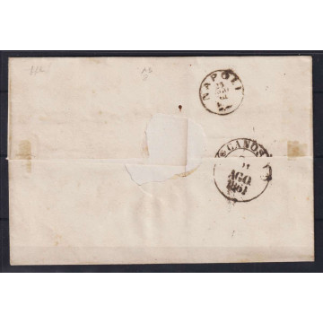 PROVINCE NAPOLETANE 1861 1 GRANO STRISCIA DI 5 VALORI + 1 USATI SU ...