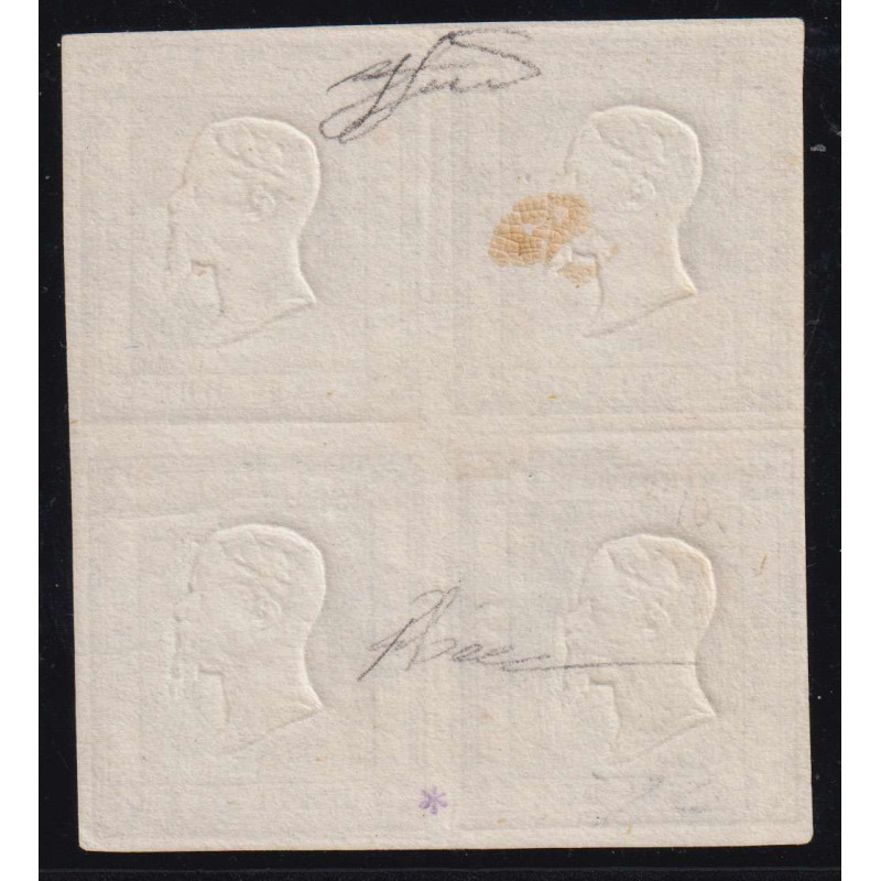 SARDEGNA 1861 PER STAMPATI QUARTINA 1 C. SPERIMENTALE N.20S G.I ** ...
