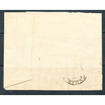 1854 TOSCANA 2 C. (5) SU BUSTA OTTIMI MARGINI ANNULLI DI PREGIO 2 C...