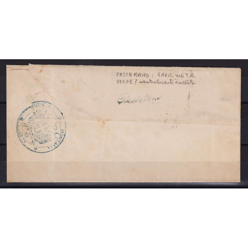 REGNO 1879 UMBERTO I 10 CENTESIMI N.38 ISOLATO ANN. PASSERANNO VERD...