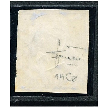 1855 SARDEGNA 10 C. BRUNO CIOCCOLATO SCURO (14Ce) BEN MARGINATO CER...