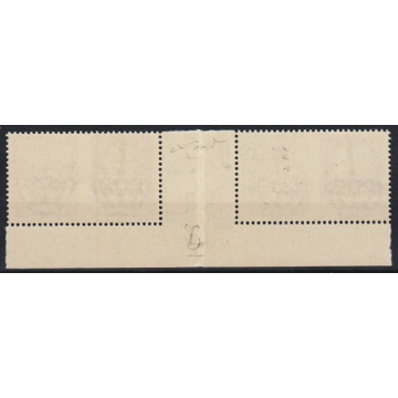 1944 COPPIA 50 c. VIOLETTO (33C-34C) SCAMBI DI SOPR. INTERSPAZIO DI...