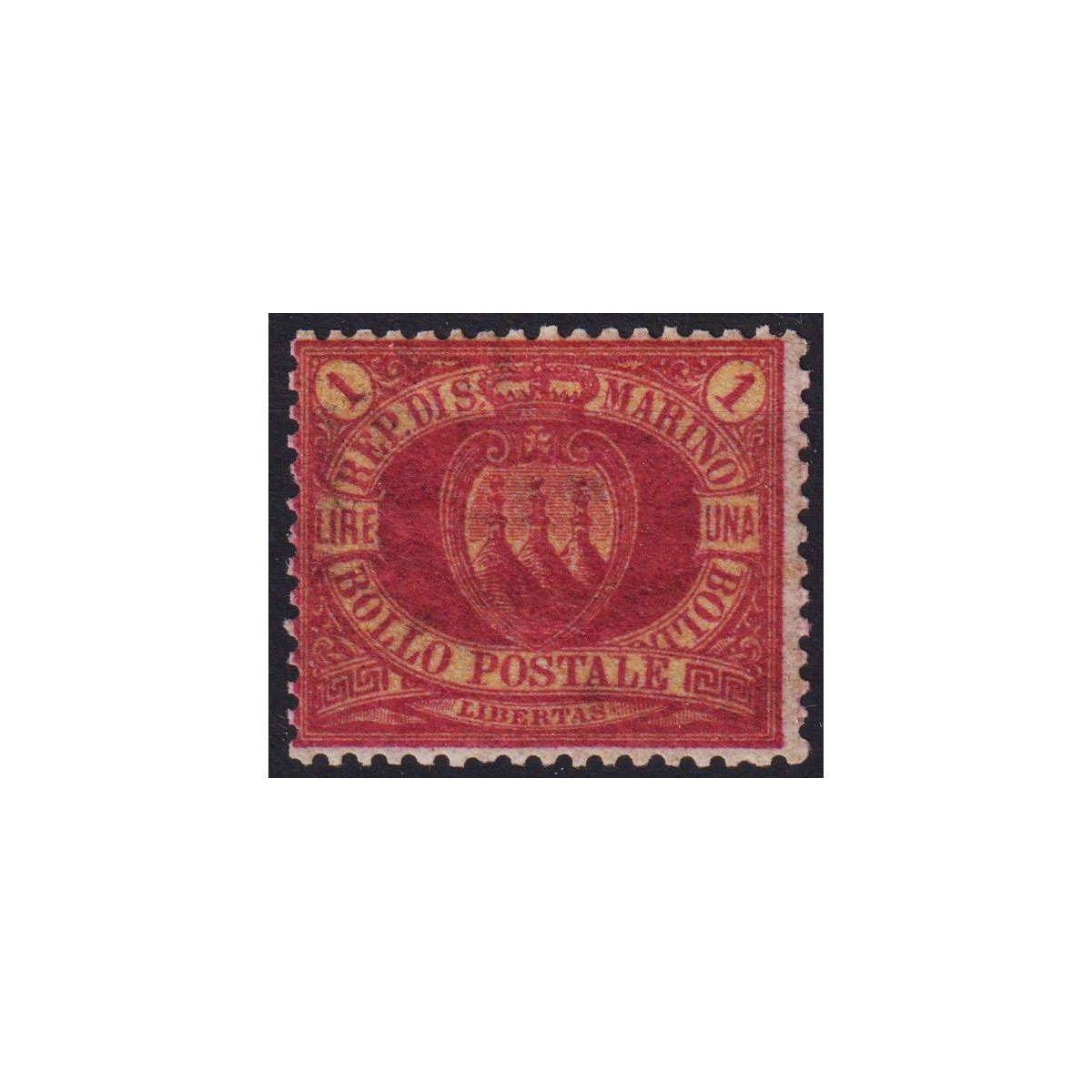 SAN MARINO 1892-94 1 LIRA ROSSA N.20 G.I MNH** CERT. | Filatelia M... SAN MARINO 1892-94 1 LIRA ROSSA N.20 G.I MNH** CERT. | Filatelia M...