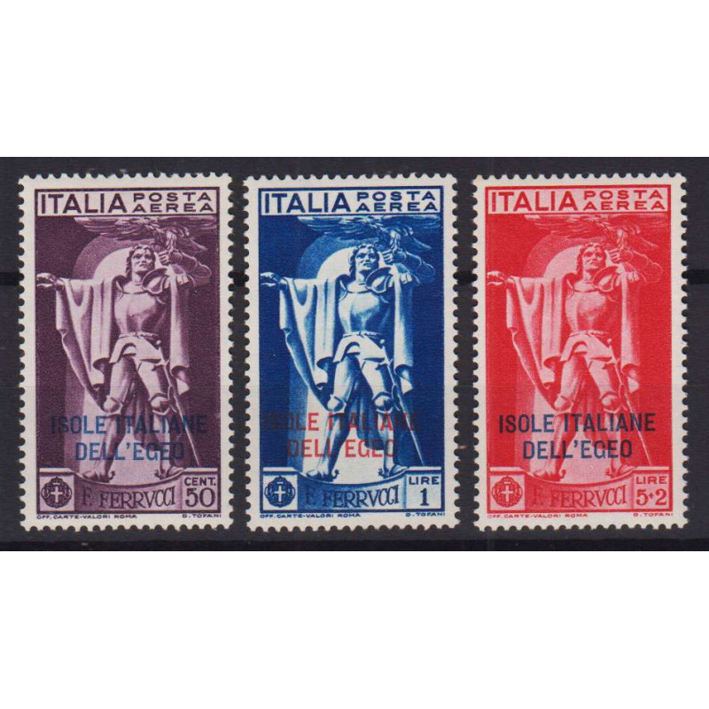 EGEO 1930 POSTA AEREA FERRUCCI 3 VALORI G.O MLH*  | Filatelia Meloni