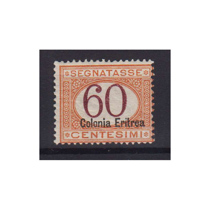 ERITREA 1926 SEGNATASSE 60 CENTESIMI N.25 G.I MNH**  | Filatelia Me...
