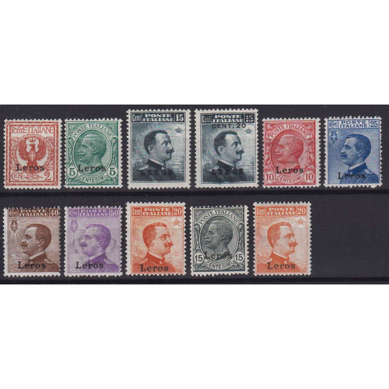 EGEO LERO SERIE COMPLETA 11 VALORI N.1-11 G.I MNH** / ALTI VALORI G...